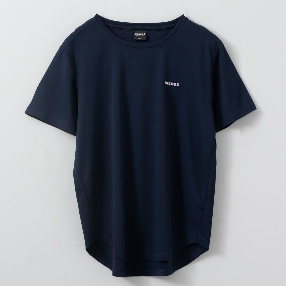 DISCUS ソフトメッシュ裾ラウンドTシャツ レディース ネコポス 対応商品