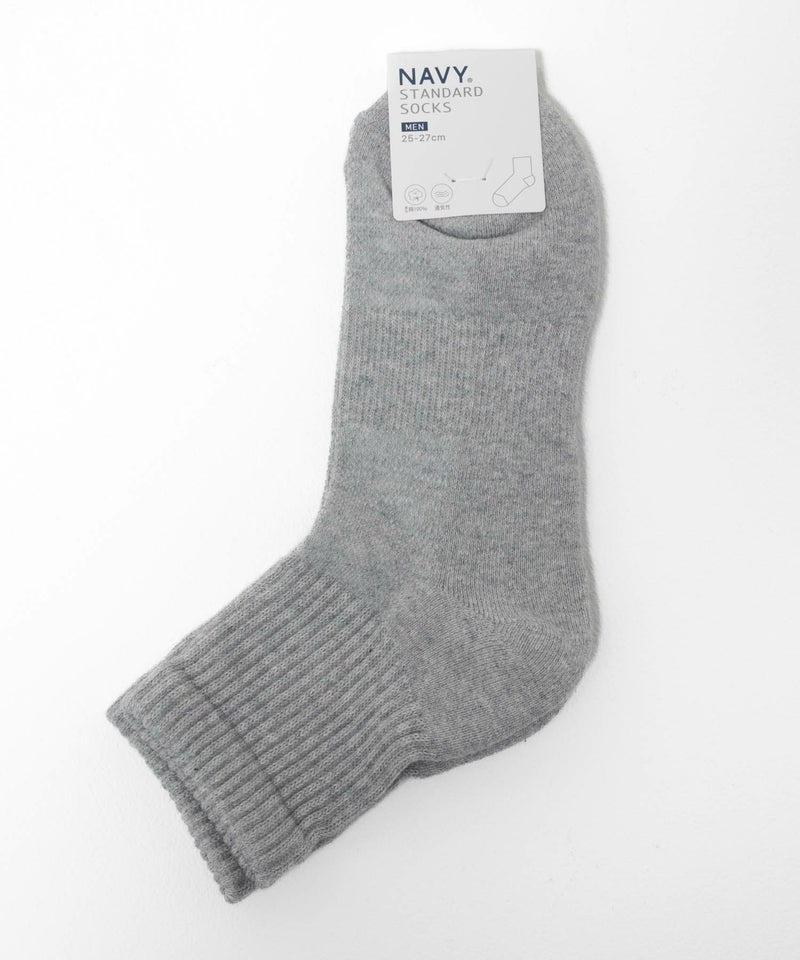 NAVY 無地クォーターソックス メンズ商品画像-21