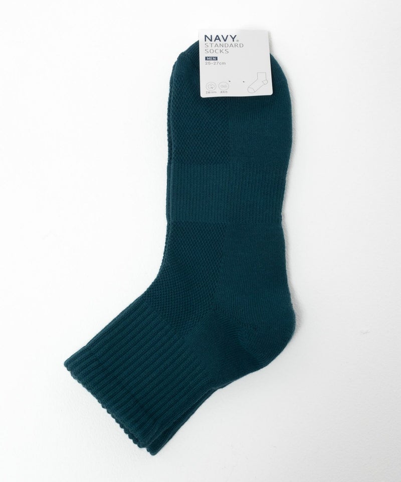 NAVY 無地クォーターソックス メンズ商品画像-24