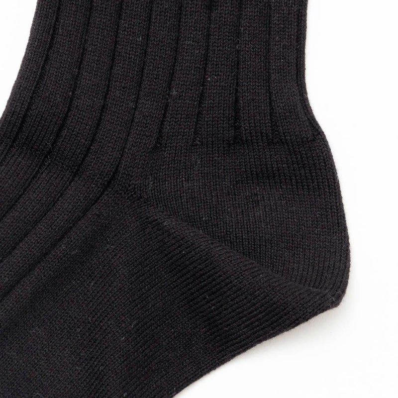 NAVY リブ編みクルーソックス メンズ商品画像-8