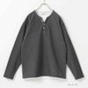 NAVY ヘンリーネックフェイクレイヤード長袖Tシャツ メンズ商品サムネイル-3