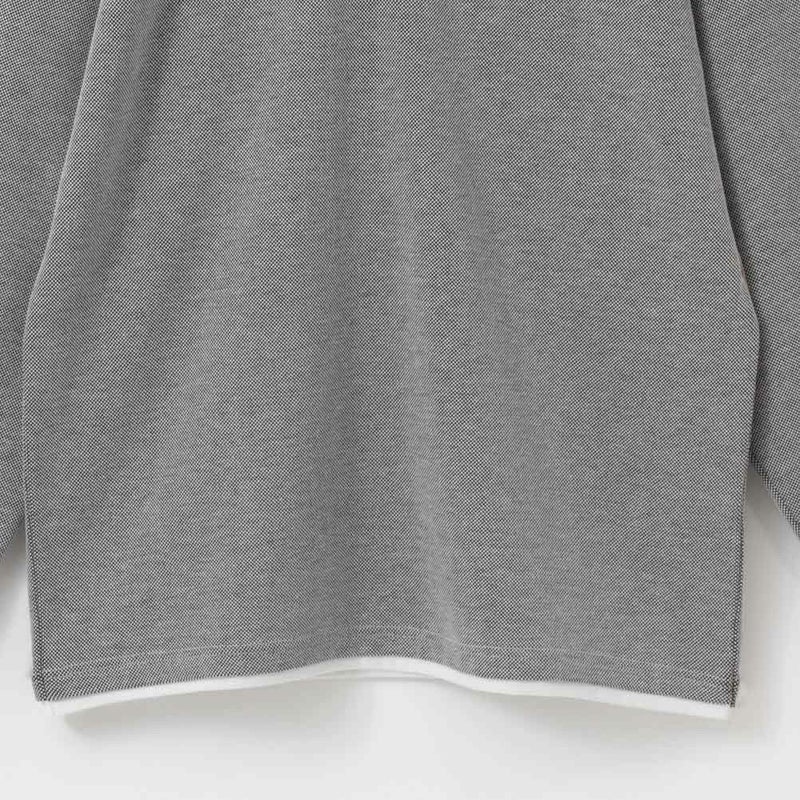 NAVY ヘンリーネックフェイクレイヤード長袖Tシャツ メンズ商品画像-7