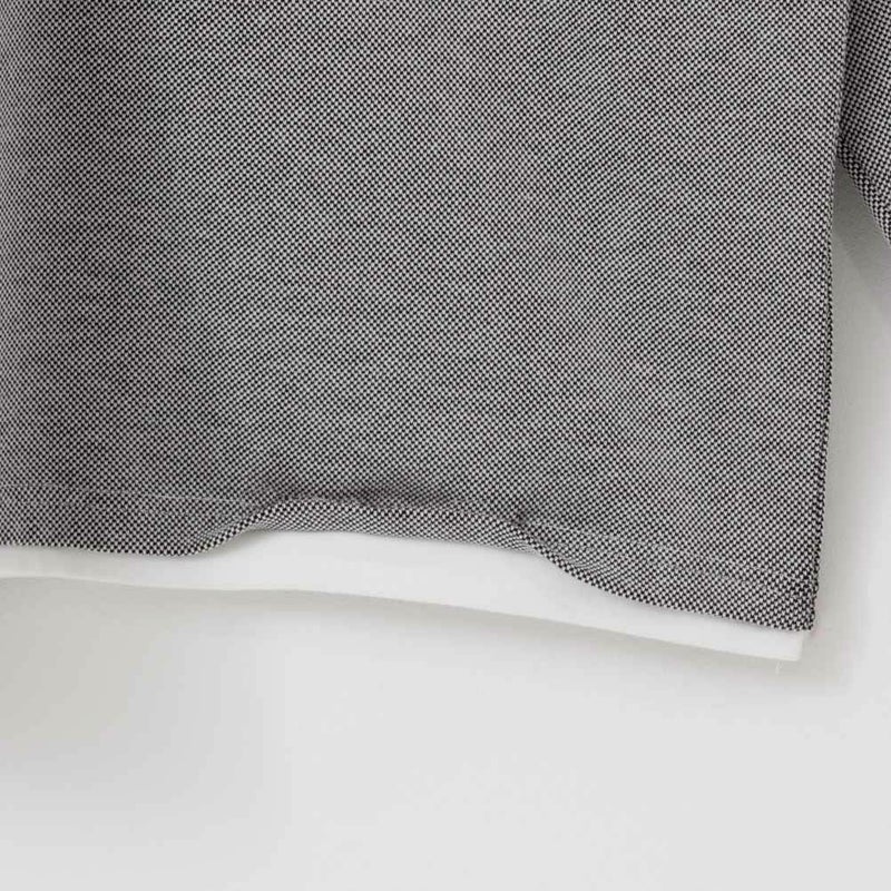 NAVY ヘンリーネックフェイクレイヤード長袖Tシャツ メンズ商品画像-8