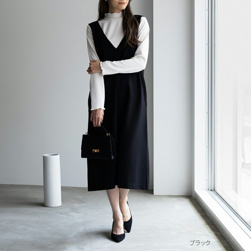 [期間限定価格]NAVY 時短アンサンブルジャンパースカート レディース商品画像-1