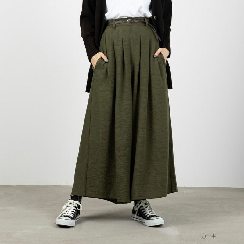 NAVY ベルト付きスラブスカーチョ レディース商品画像-3