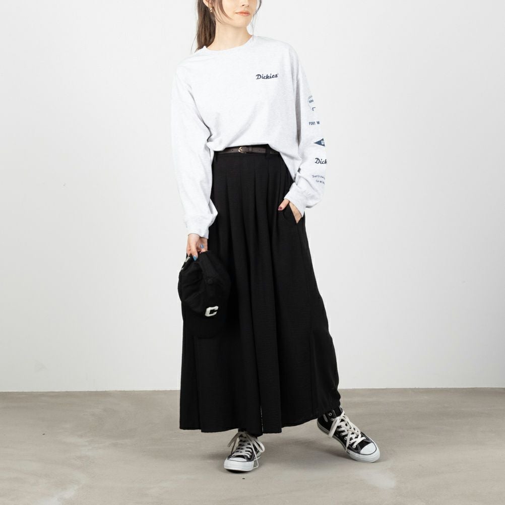 NAVY ベルト付きスラブスカーチョ レディース