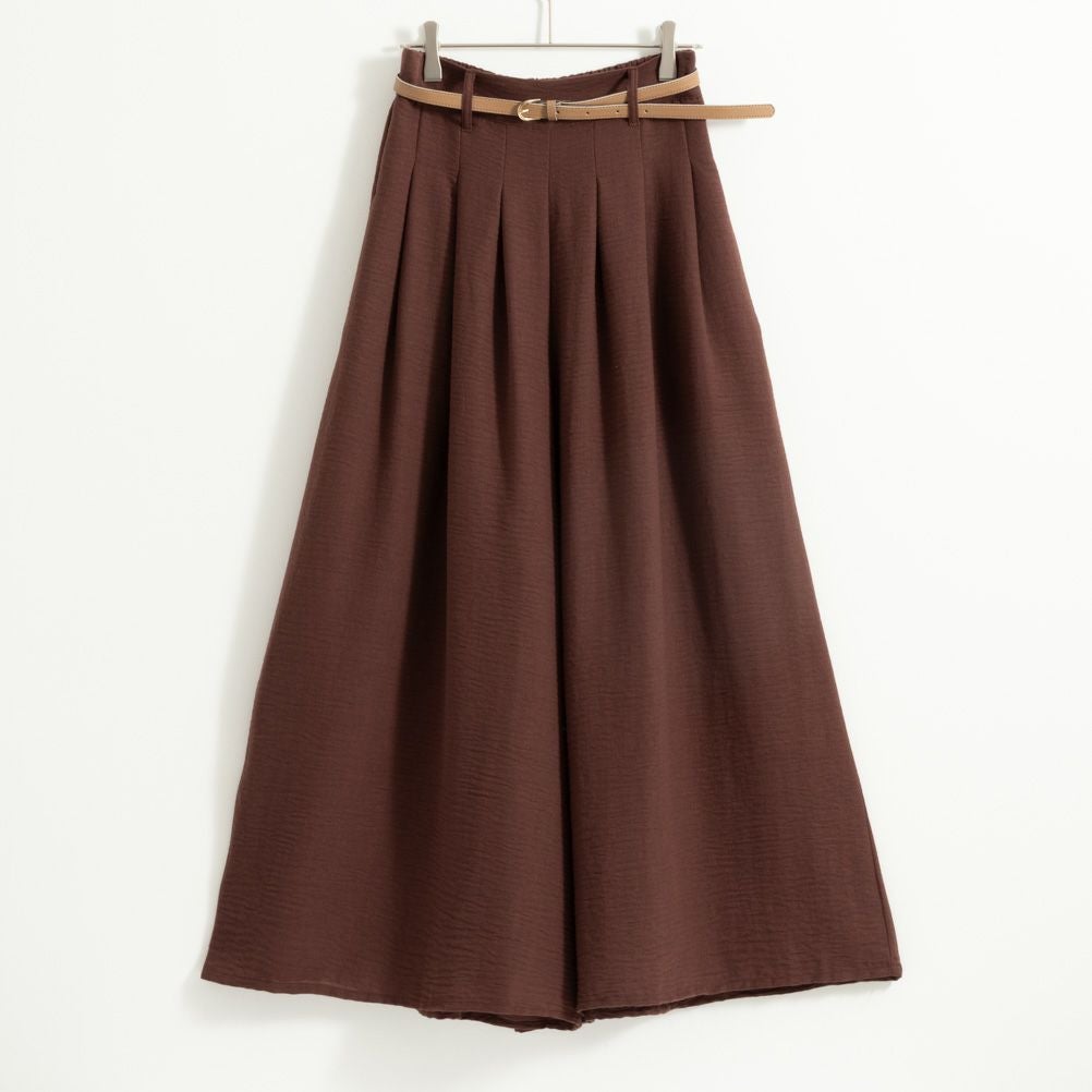 NAVY ベルト付きスラブスカーチョ レディース