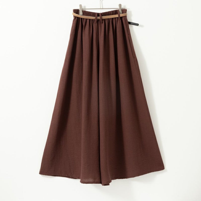 NAVY ベルト付きスラブスカーチョ レディース商品画像-10