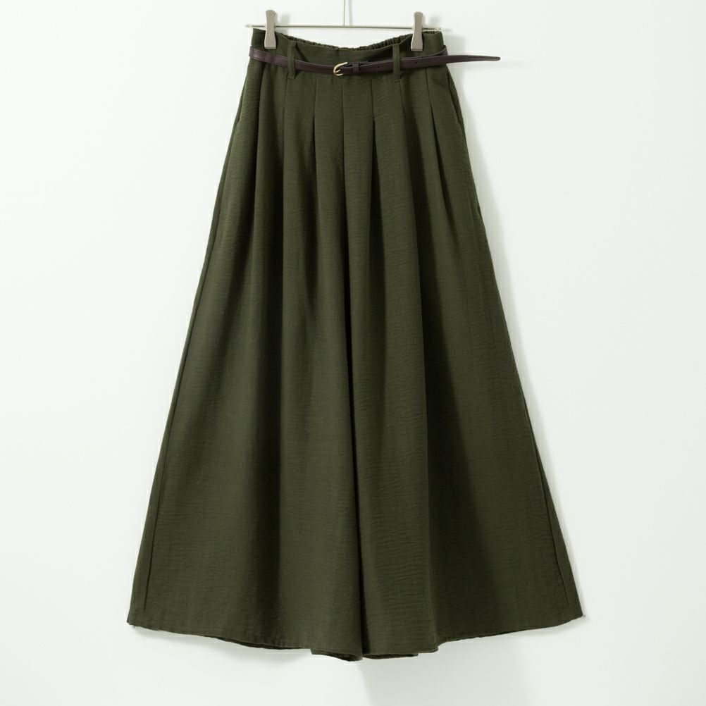 NAVY ベルト付きスラブスカーチョ レディース