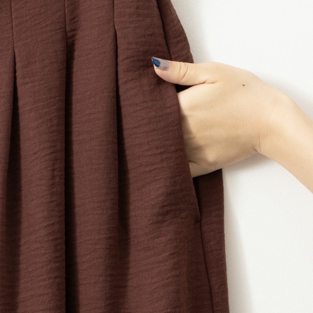 NAVY ベルト付きスラブスカーチョ レディース