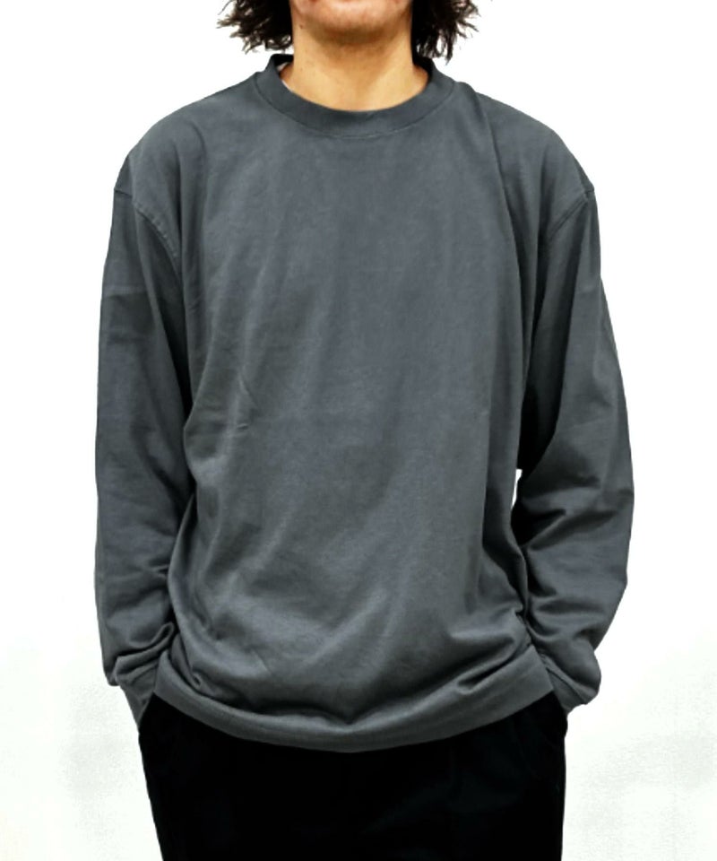 NAVY USコットン ベーシックロングスリーブTシャツ メンズ商品画像-4