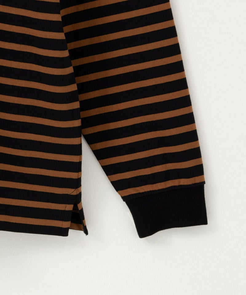 NAVY  USコットン100％ ボーダー長袖Tシャツ メンズ商品画像-23