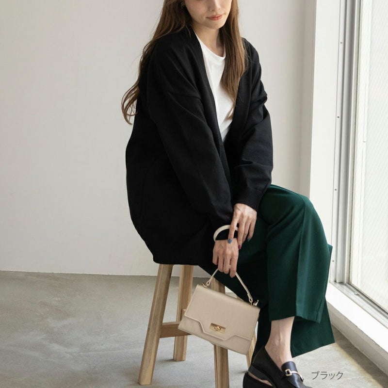 [期間限定knit]NAVY ニットトッパーアンサンブル レディース商品画像-1