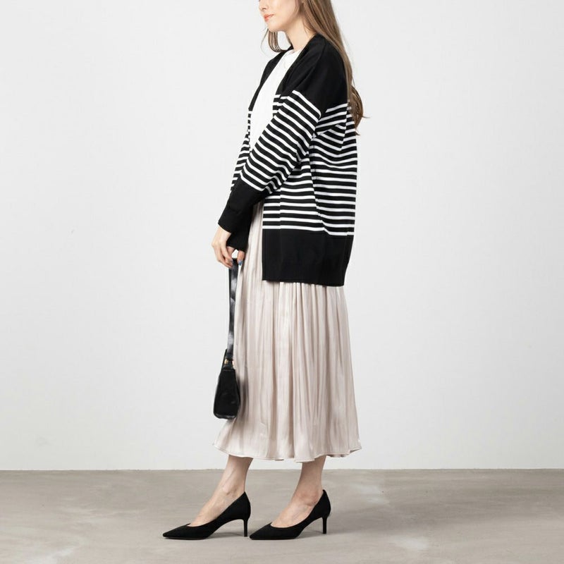 [期間限定knit]NAVY ニットトッパーアンサンブル レディース商品画像-7