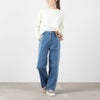[期間限定価格]NAVY GOOD STYLE JEANS 切替セミワイドパンツ レディース商品サムネイル-6