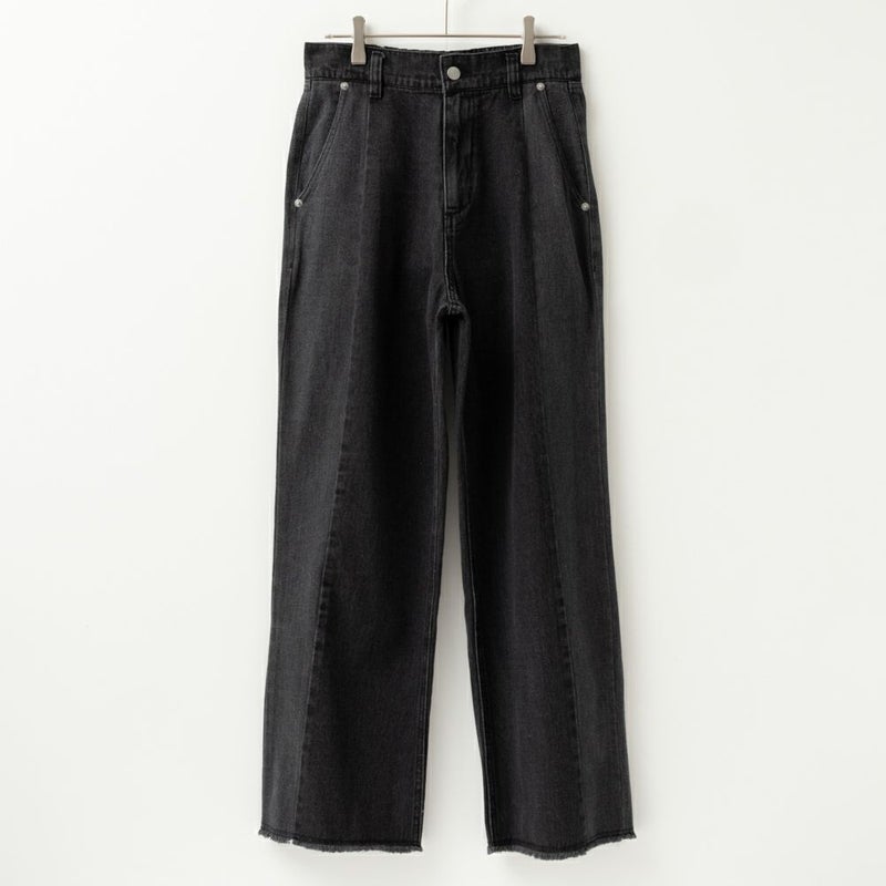 [期間限定価格]NAVY GOOD STYLE JEANS 切替セミワイドパンツ レディース商品画像-7