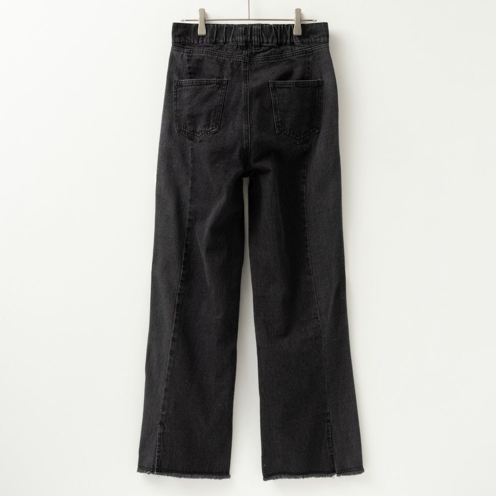 NAVY GOOD STYLE JEANS 切替セミワイドパンツ レディース