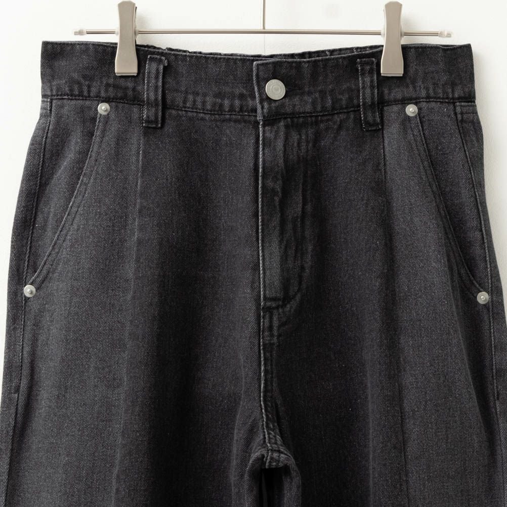 NAVY GOOD STYLE JEANS 切替セミワイドパンツ レディース