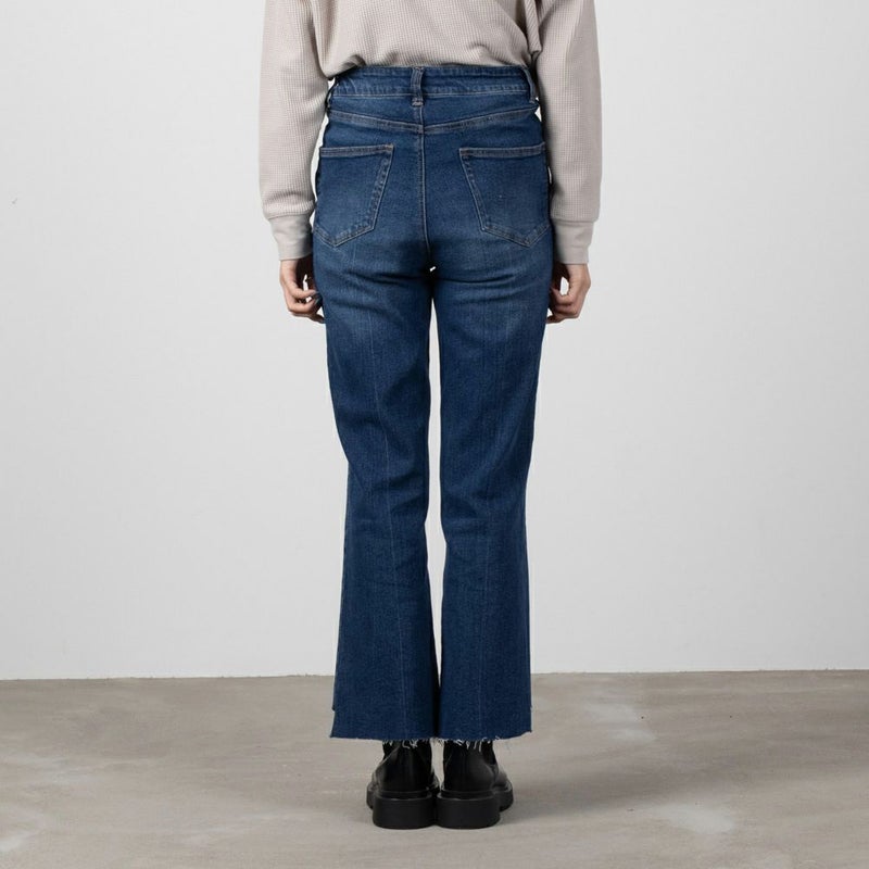 NAVY GOOD STYLE JEANS 裾フリンジセミフレアパンツ レディース商品画像-6