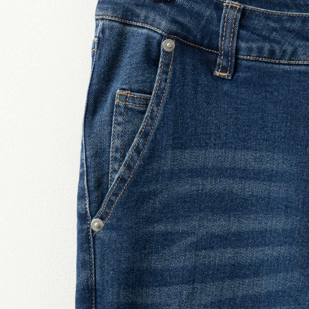NAVY GOOD STYLE JEANS 裾フリンジセミフレアパンツ レディース