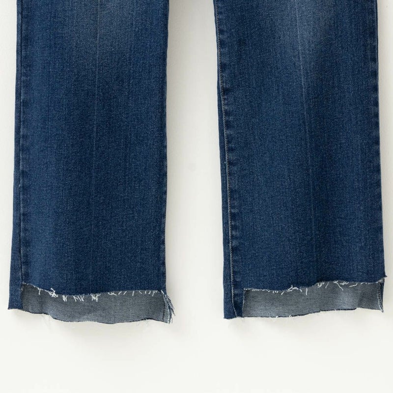 NAVY GOOD STYLE JEANS 裾フリンジセミフレアパンツ レディース商品画像-17