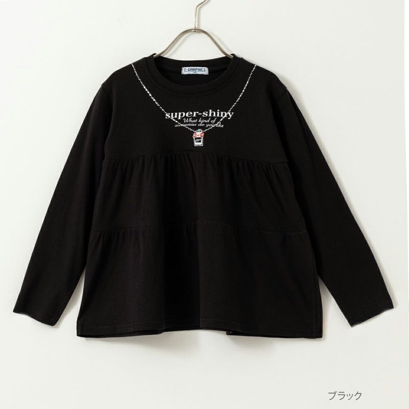 T-GRAPHICS ティアード長袖Tシャツ キッズ メール便 対応商品商品画像-2