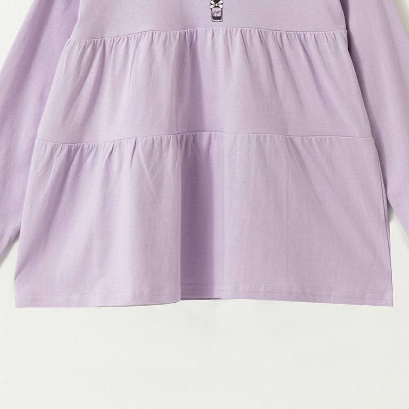 T-GRAPHICS ティアード長袖Tシャツ キッズ メール便 対応商品商品画像-6