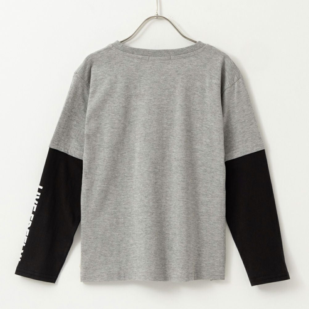 T-GRAPHICS フェイクレイヤード長袖Tシャツ キッズ