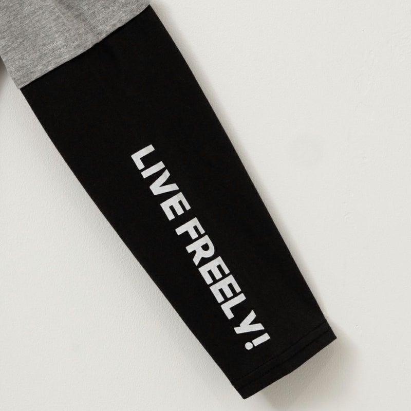 T-GRAPHICS  フェイクレイヤード長袖Tシャツ キッズ メール便 対応商品商品画像-8