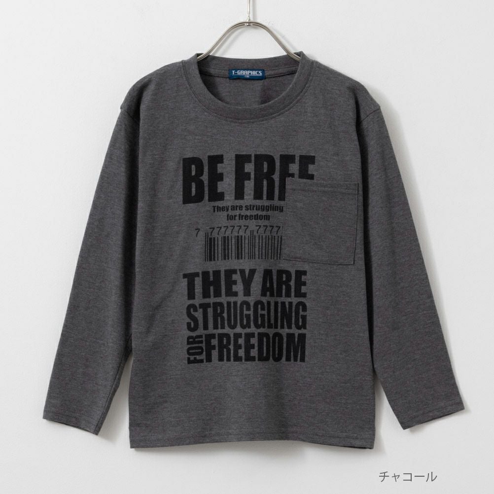 T-GRAPHICS 胸ポケット付き長袖Tシャツ キッズ