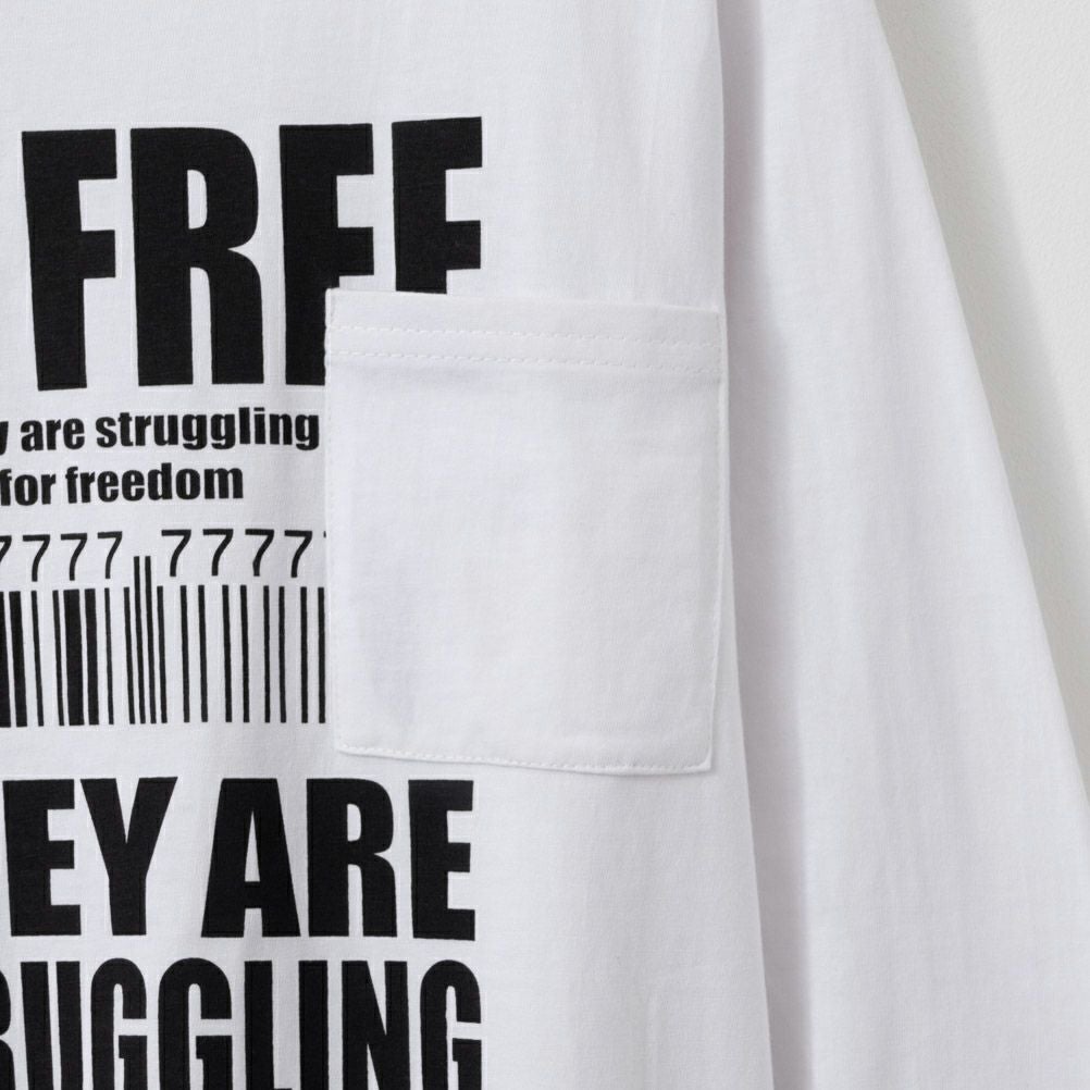 T-GRAPHICS 胸ポケット付き長袖Tシャツ キッズ