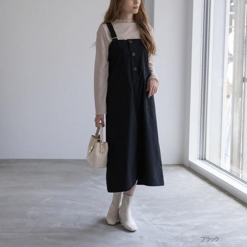 NAVY ミリタリージャンパースカート レディース商品画像-1