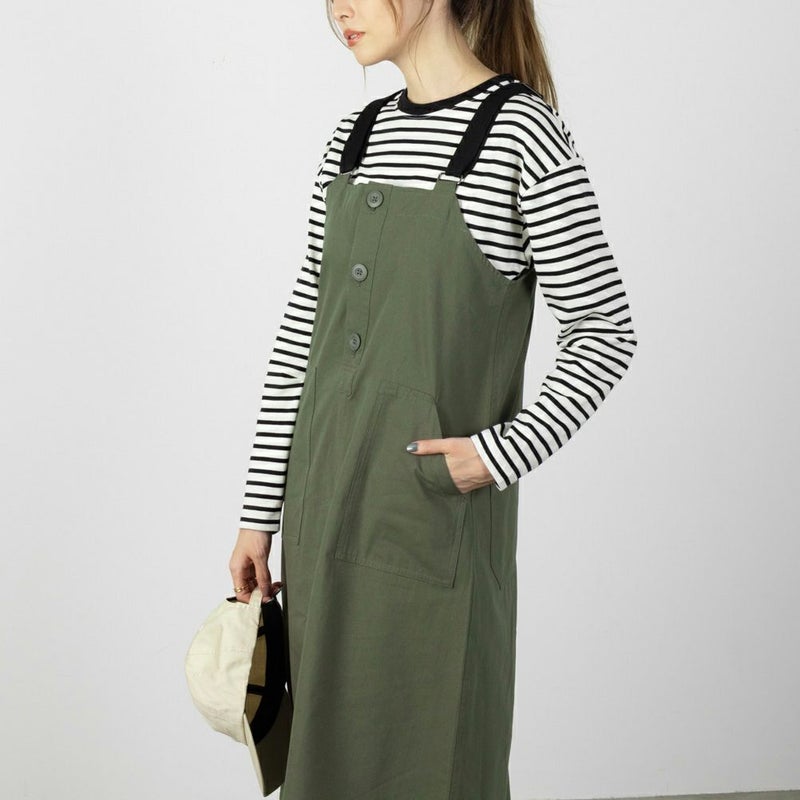 NAVY  ミリタリージャンパースカート レディース商品画像-7