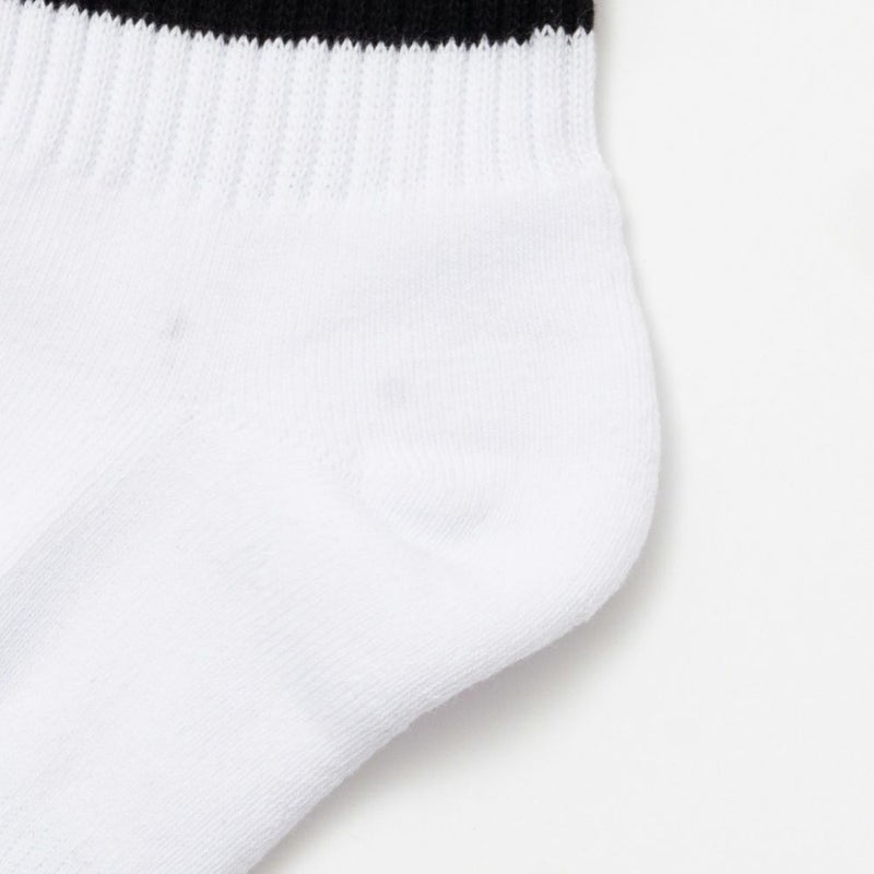 NAVY クォーターソックス ライン柄 メンズ商品画像-7