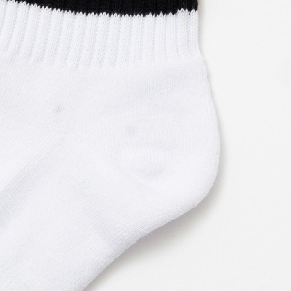 NAVY クォーターソックス ライン柄 メンズ