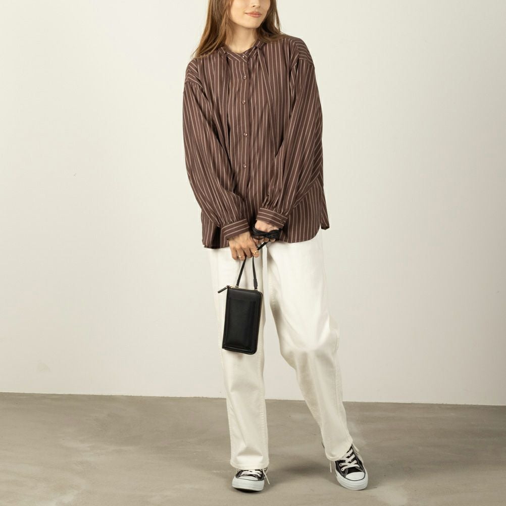 オードリーリボン付きシャツ レディース