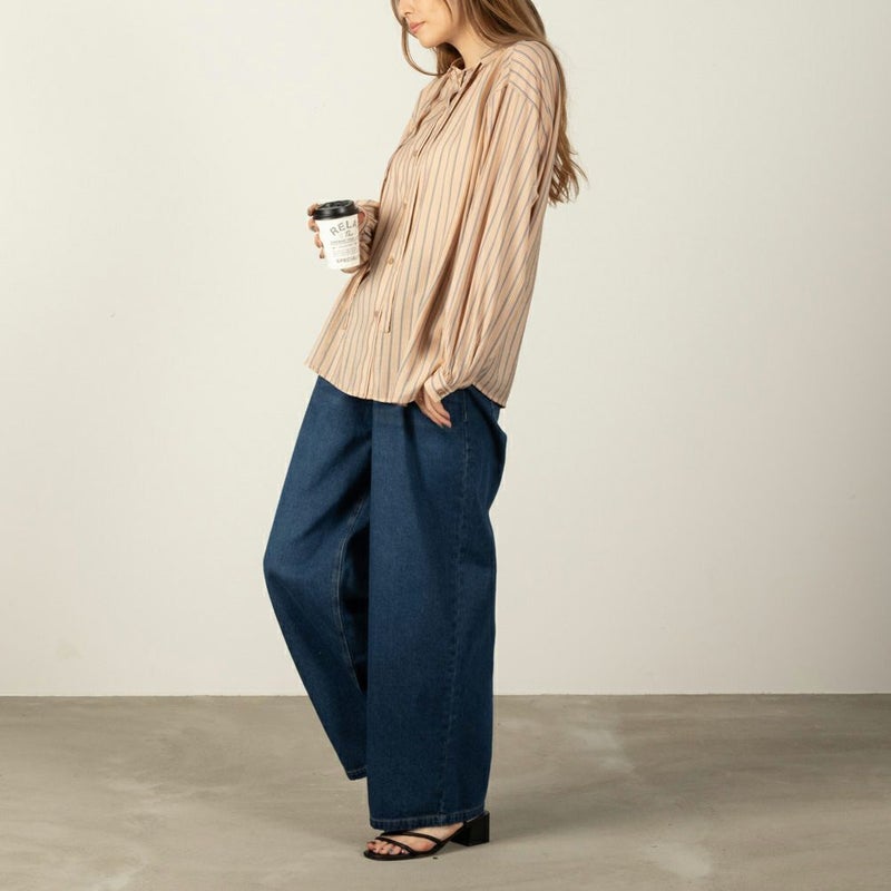 [期間限定価格]オードリーリボン付きシャツ レディース商品画像-8