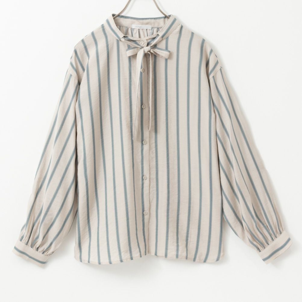 オードリーリボン付きシャツ レディース