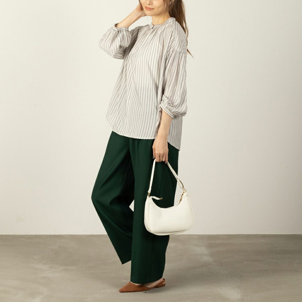 オードリーギャザーシャツ レディース