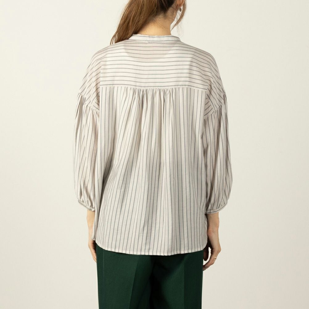 オードリーギャザーシャツ レディース