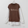 [期間限定knit]RICH MIX  レイヤード風ドッキングプルオーバー キッズ商品サムネイル-2