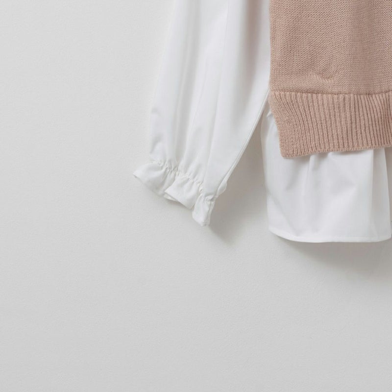 [期間限定knit]RICH MIX  レイヤード風ドッキングプルオーバー キッズ商品画像-5