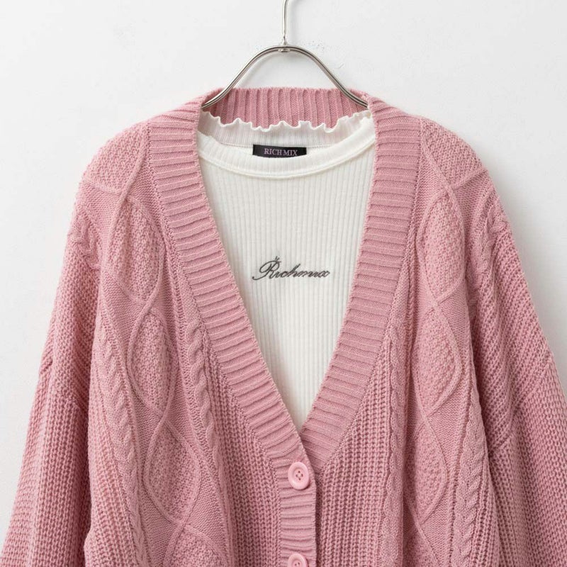 [期間限定knit]RICH MIX  ニットカーディガンアンサンブル キッズ商品画像-4