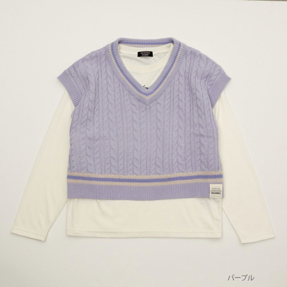 RICH MIX ニットベストアンサンブル キッズ