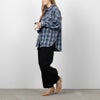 UNDERWRAPS  刺繍デニムチェックシャツ レディース商品サムネイル-2