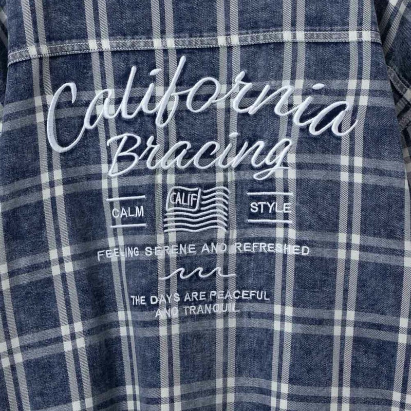 UNDERWRAPS 刺繍デニムチェックシャツ レディース商品画像-13