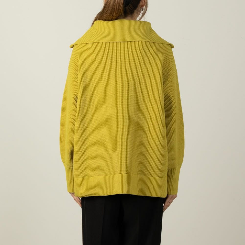 NAVY セーラーカラーハーフジップアップニット レディース