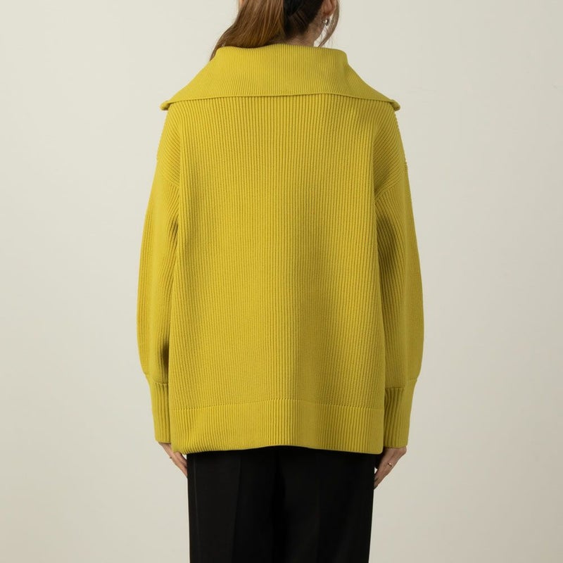 [期間限定knit]NAVY  セーラーカラーハーフジップアップニット レディース商品画像-7