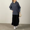 [期間限定knit]NAVY  セーラーカラーハーフジップアップニット レディース商品サムネイル-9