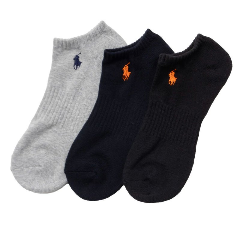 POLO RALPH LAUREN  アンクルソックス ロゴ入り 3足組 メンズ商品画像-3
